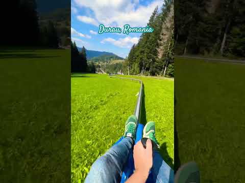 Durau Romania 🇷🇴 Slide down the mountains in Ceahlau 🏔️