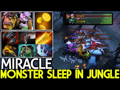MIRACLE [Alchemist] Monster Sleep in Jungle 1300 GPM Cancer Farming 7.26 Dota 2