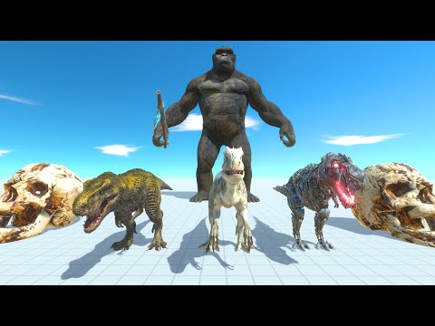 Indominus Rex; Tek Rex; T-Rex VS Kinh Kong. Death Run - Animal Revolt Battle Simulator