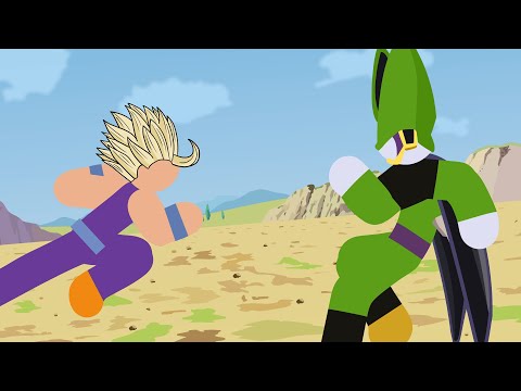 Gohan Vs Cell Stick Fight!!