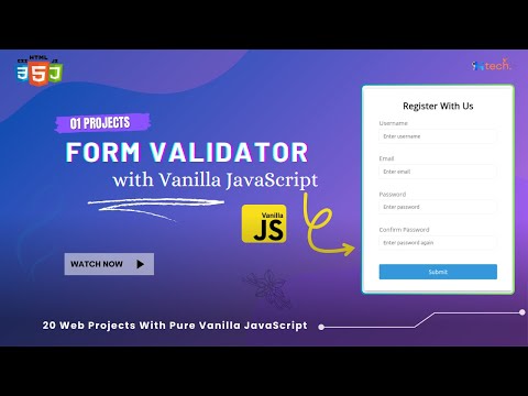 Form Validator Tutorial Html Css Vanilla Javascript