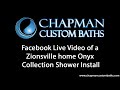 Solid Surface Shower Installation by Chapman Custom Baths in Carmel, IN