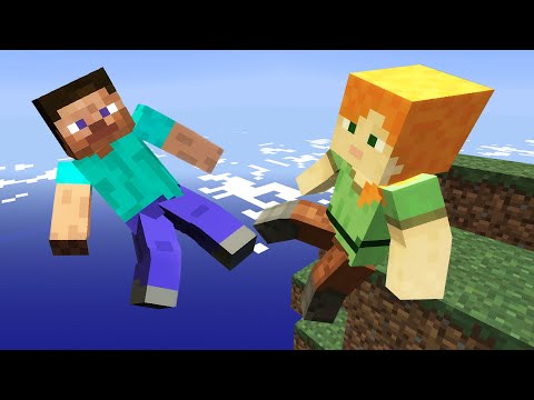Minecraft - Ragdoll Mod, Funny Fall, Fights [GMOD]