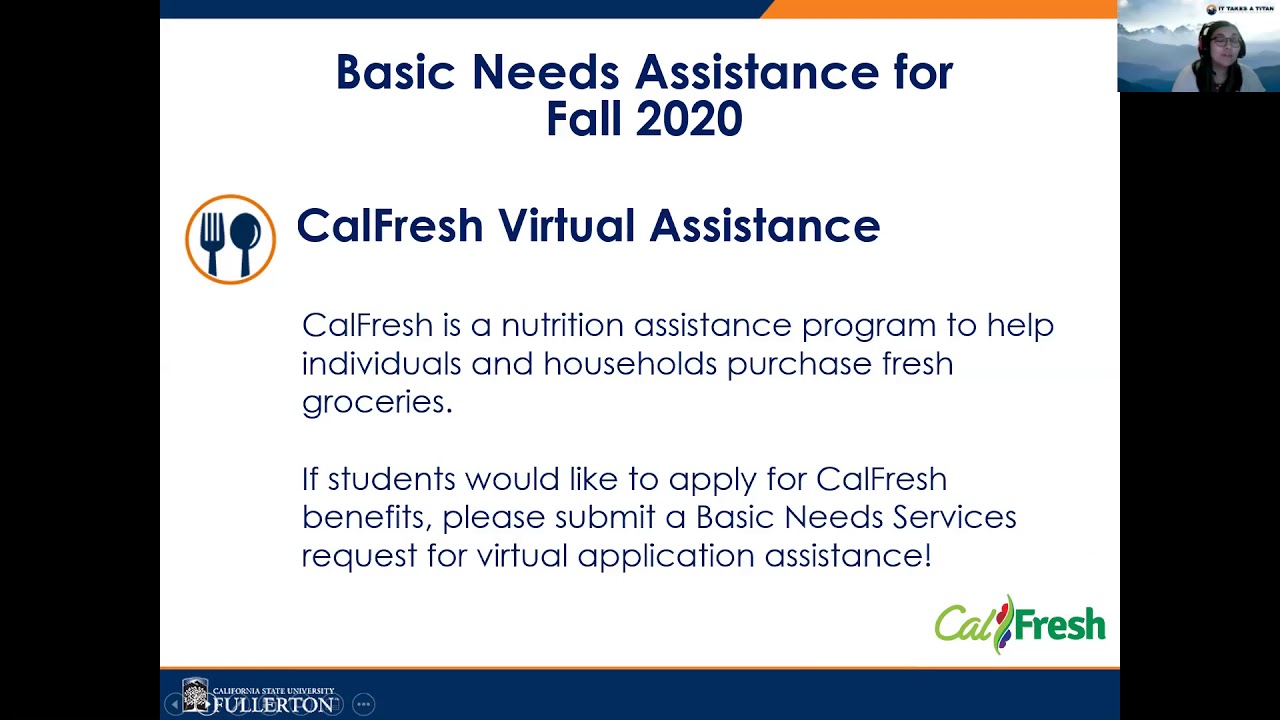 An Update on Basic Needs Services