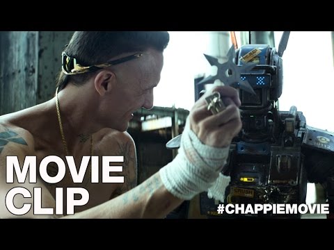 CHAPPIE Movie Clip - 'Real Gangsters Use This'