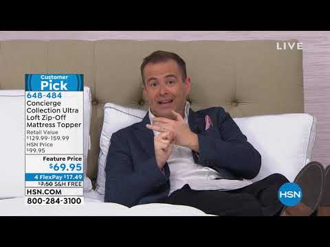 Concierge Collection Ultra Loft ZipOff Mattress Topper