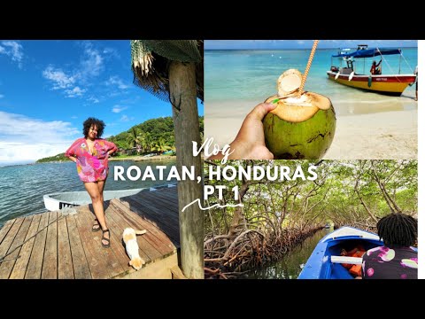 Roatan Honduras vlog Pt 1• Paradise Beach hotel • West Bay Beach • Island tour