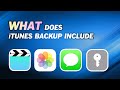 What Does iTunes Backup Include?