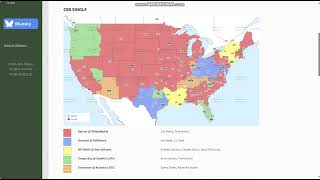 NFL Week 5 TV Map CBS Single & Fox Early & Late