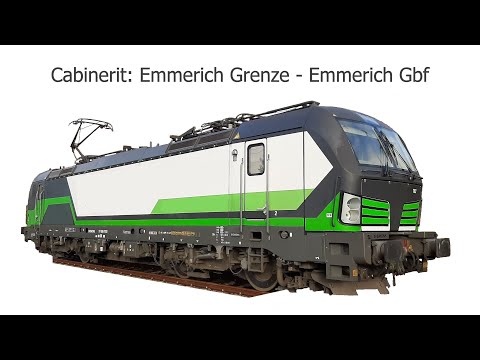Cab ride train; Emmerich Grenze - Emmerich Gbf (20210807)