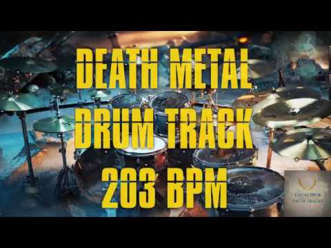 Death Metal Drum Track - 203 BPM