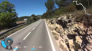 preview picture of video 'Cycling in Catalunya Spain - Pantano de Foix'