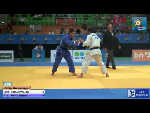Judo 2013 European Championships Juniors: Coganovic (SRB) - Piras (ITA) [-66kg] rep