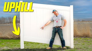 How To Build Flawless Vinyl Fence Uphill