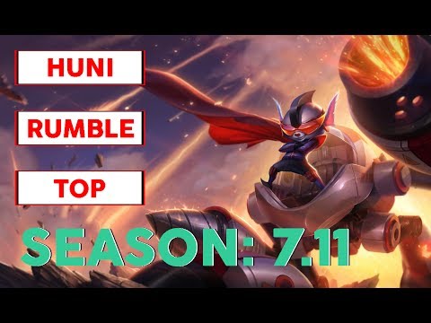 SKT T1 Huni Rumble Top Challenger Korean Pro Replay