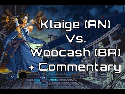 Guilty Gear AC+R Match Commentary:  Klaige (Anji) Vs Woocash (Baiken)