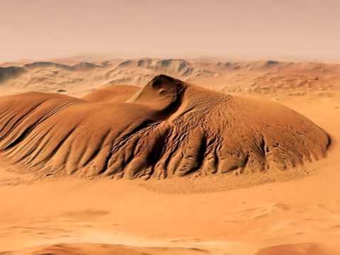 Mars: Movie in 3D - "Flight over Nicholson Crater" from 2008