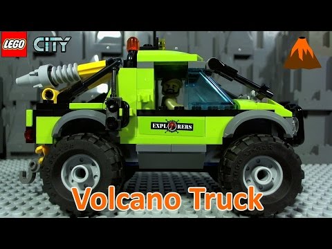 Vidéo LEGO City 60121 : Le camion d'exploration du volcan