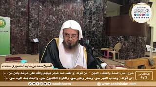 صورة 2 - 4 شرح أصل السنة واعتقاد الدين ( الشرح الثاني ) الدرس الثاني - الشيخ سعد بن شايم الحضيري