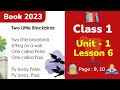 Class 1 English Unit 1 Lesson 6 Two Little Blackbirds Book 2023