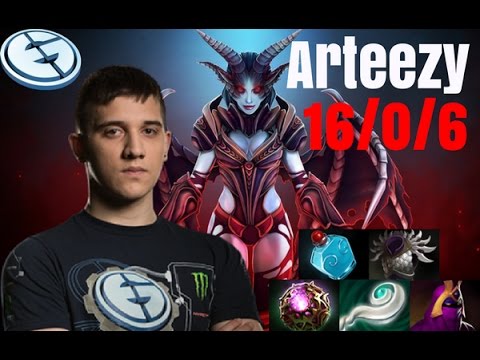 Arteezy EG - Queen of Pain - Godlike!!! 9k MMR - Dota 2