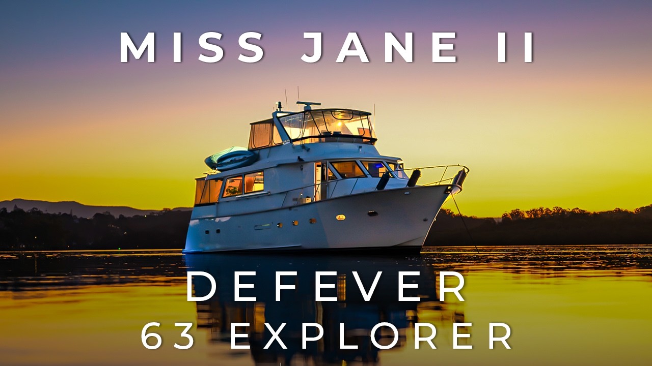 1992 DeFever 63 Explorer Yacht video thumbnail