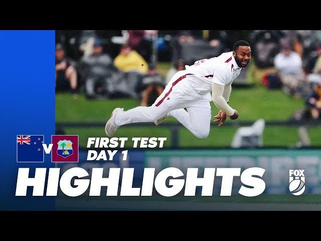 Williamson shines… Windies hit back⁉️ New Zealand v West Indies 1st Test Highlights I Day 1 | Fox