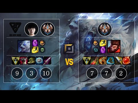 OMG Curse Volibear vs Wukong Top - KR Patch 10.12