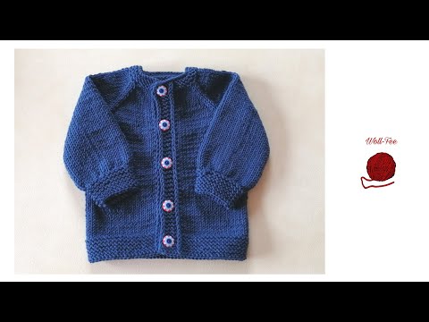 Babyjacke stricken, Schritt für Schritt, andere Größen siehe Infobox