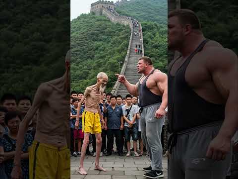 78-year-old Kung Fu master VS combat expert, Great Wall Martial Arts Competition.#fighting