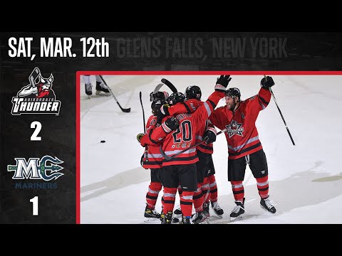 3/12/22 Adirondack Thunder 2  - Maine Mariners 1