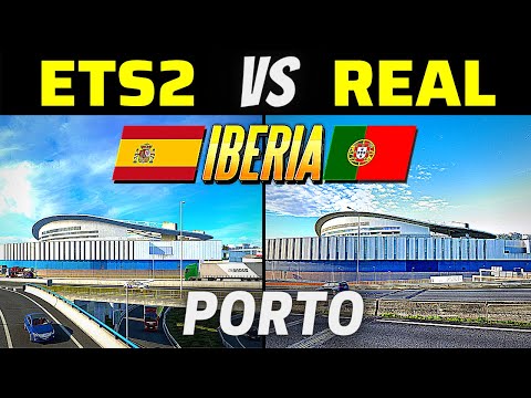 Iberia DLC vs Real Life | Porto, Portugal:- ETS2 Iberia DLC vs Real Life Locations | Iberia Map DLC