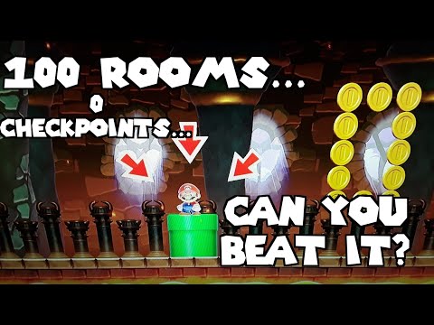The pit of 100 trials in Mario maker 2!