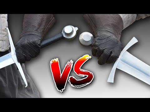 Arming Sword vs Longsword - Sword Fight