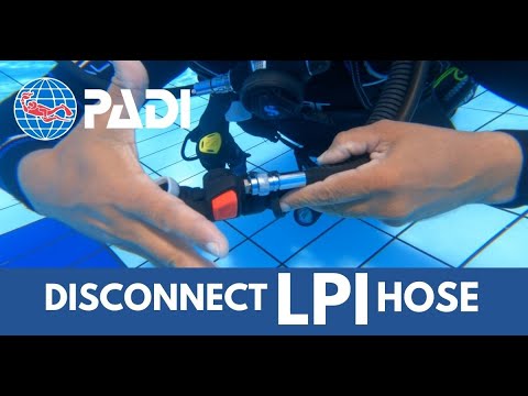 HOW TO DISCONNECT your LOW PRESSURE INFLATOR | PADI SCUBA SKILLS