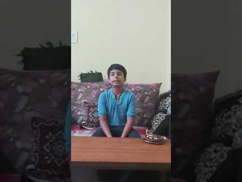 Rushil chocolate cake eating..... Yummy 😋