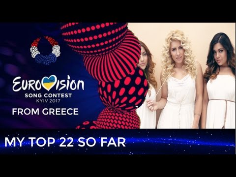 EUROVISION 2017  MY TOP 22  SO FAR [WITH RATE]