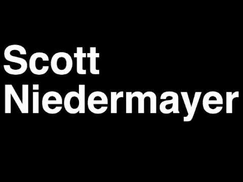 How to Pronounce Scott Niedermayer Anaheim Ducks NHL Hockey Player Runforthecube