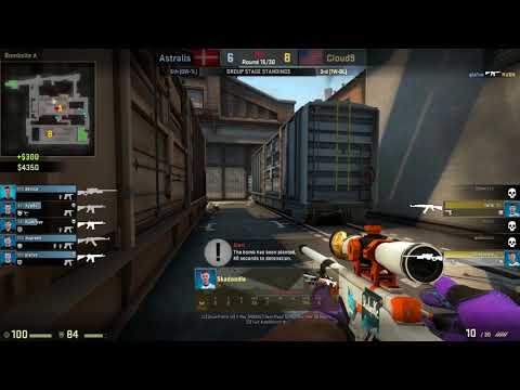 Cloud9 Skadoodle 1v4 Clutch vs Astralis Train @ IEM OAKLAND 2017