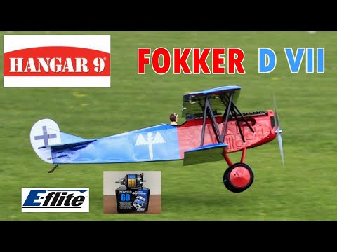 HANGAR 9 FOKKER D VII - E-FLITE POWER 60 MOTOR - 100 AMP ESC - DEANO DISPLAY # 1 - 2023
