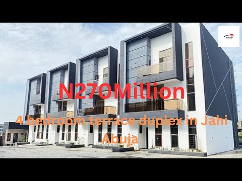 Inside a N270M ($181,500) 4 bedroom terrace duplex in Jahi Abuja