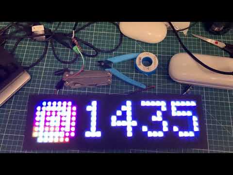 Pixel IT led matrix display with esp-01 driver
