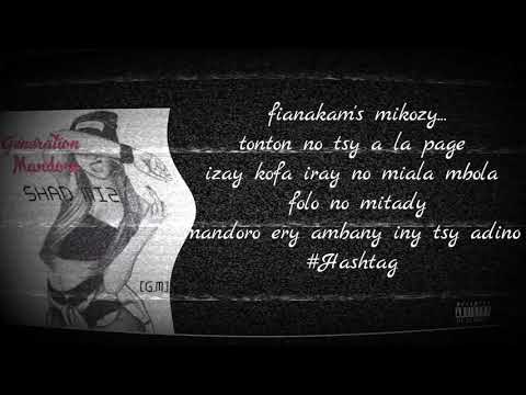 SHAD MIZ - GENERATION MANDORO  (VIDEO LYRICS) OCTOBRE 2k19