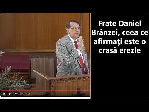 Frate Daniel Brânzei, ceea ce afirmați este o crasă erezie – o spun cu amărăciune