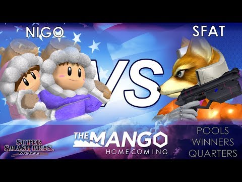 Mango Homecoming - FD | Nigo (Ice Climbers) VS CLG | SFAT (Fox) - SSBM - Pools - Winners Quarters