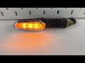 LED blinkry na motocykl – homologace ECE R50, IP66, 12 V, závit M10, 1 pár - Video Youtube