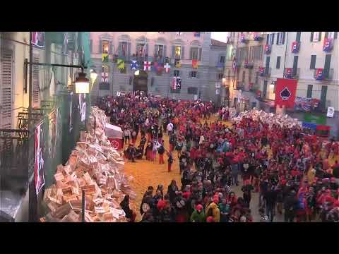 @Ivrea, Carnevale: LIVE battaglia delle arance domenica 11 febbraio 2024