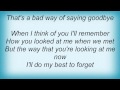 Trace Adkins - A Bad Way Of Saying Goodbye Lyrics