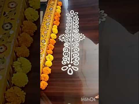 #simplerangoli #sideborders #muggulu #art #borderrangoli #sideborderdesigns #aashritareddymuggulu