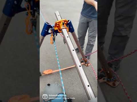 Low Slope Rescue Option -  featuring Harken Lokhead Winch, CMC Arizona Vortex and Petzl ASAP Lock.